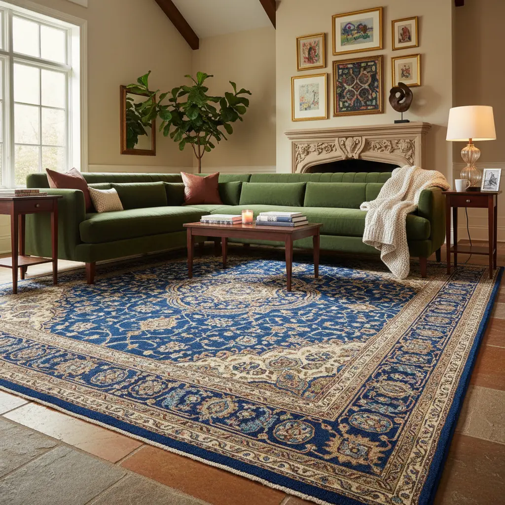 Persian Medallion Living Room Carpet
