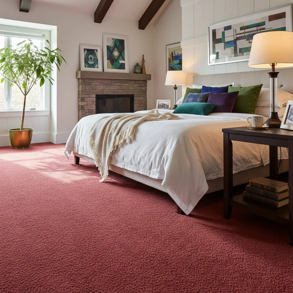 Geometric Saxony Bedroom Carpet