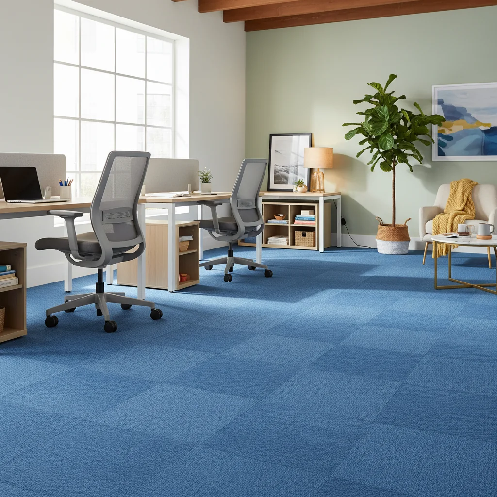 Blue Office Carpet Tile
