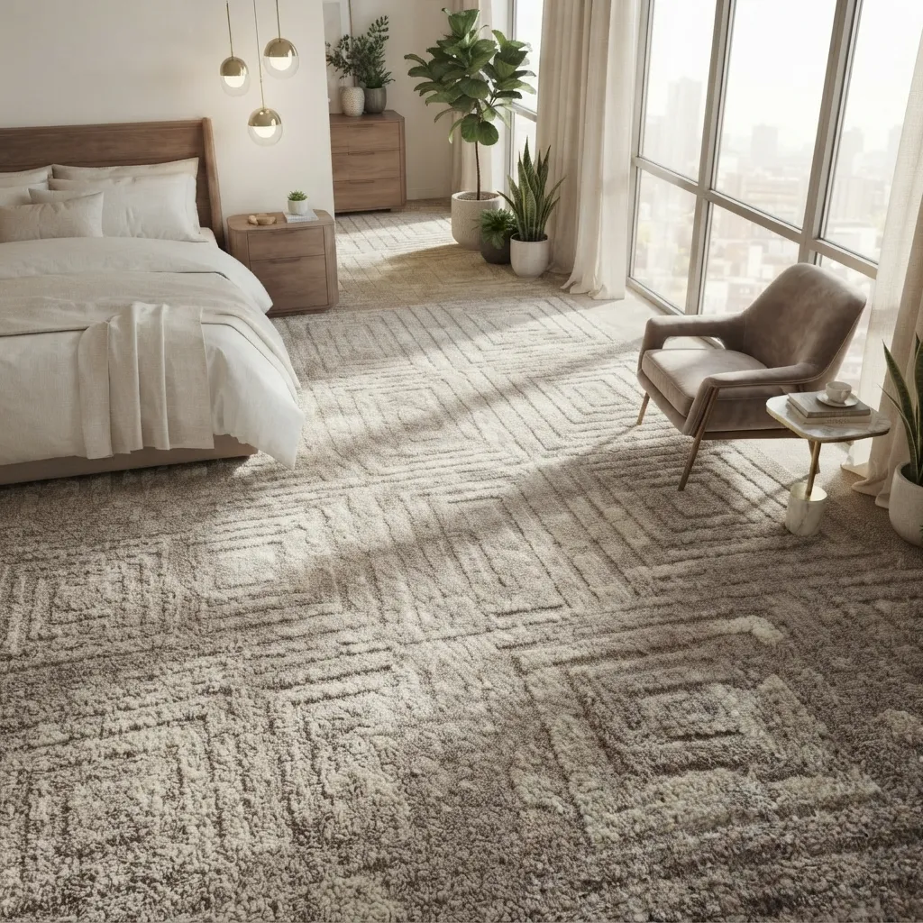 Geometric Saxony Bedroom Carpet Dubai