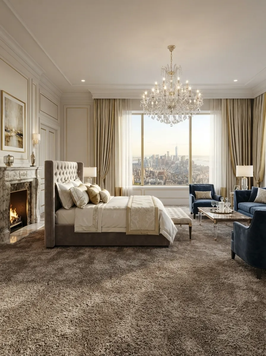 Luxury Saxony Bedroom Carpet Dubai