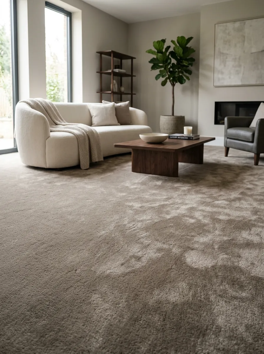 Plush Saxony Wall-to-Wall Carpet Dubai
