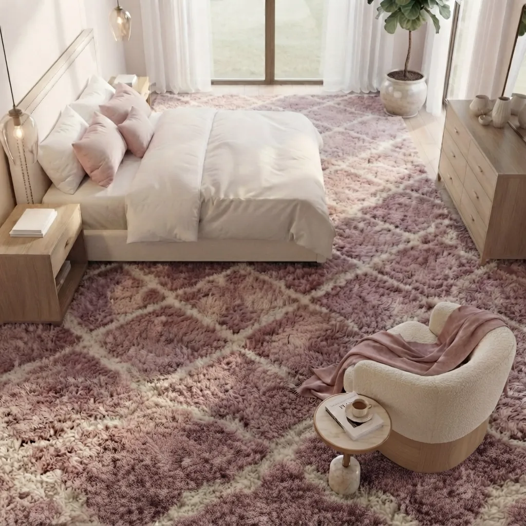 Rose Trellis Bedroom Carpet Dubai