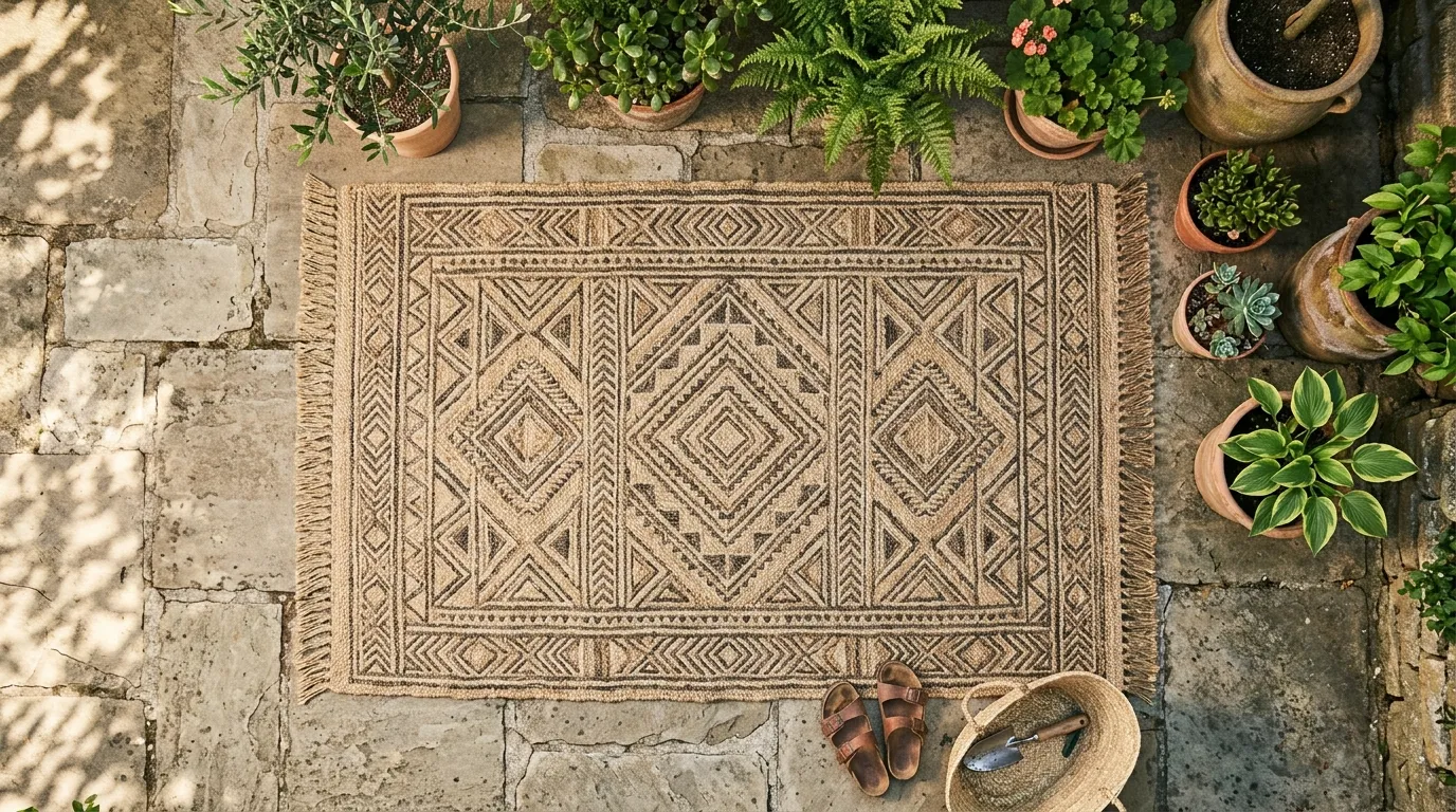 Rustic Woven Outdoor Carpets Dubai