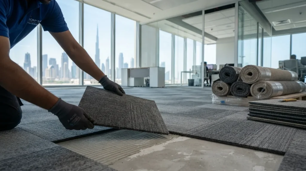Expert Office Carpet Installation Services Dubai